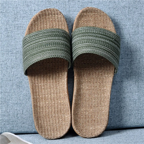 Zapatillas de lino informales para mujer. Chanclas de EVA antideslizantes de varios estilos.  Calzado acmerkavip.myshopify.com