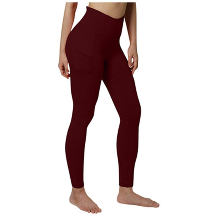 High Waist Leggings With Pockets Women Running Sweatpants Quick Dry Sport Pants Workout Yoga Pants.