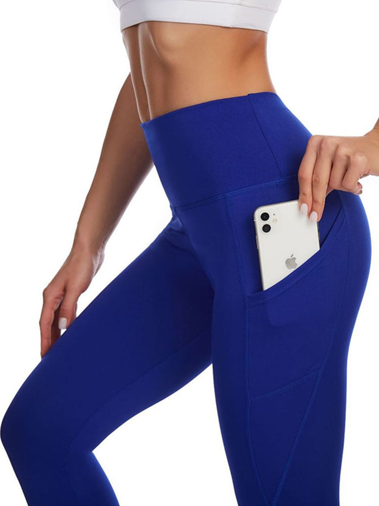 High Waist Leggings With Pockets Women Running Sweatpants Quick Dry Sport Pants Workout Yoga Pants.