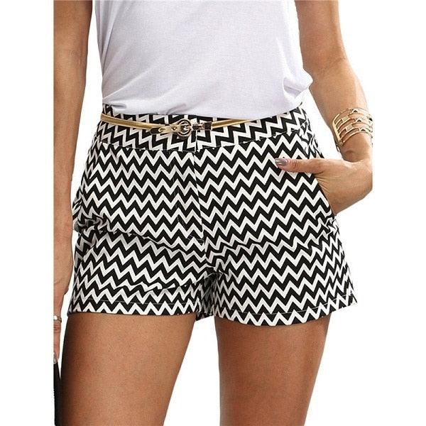 Pantalones cortos para mujer, shorts informales de cintura media, cortos y rectos, con bolsillo y diseño de cuadros, para verano. - acmerkavip